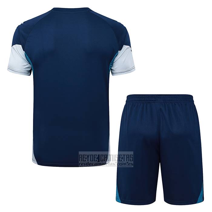 Chandal del Arsenal Manga Corta 2025-2026 Azul Gris - Pantalon Corto